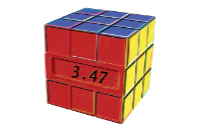 Logo I szkolnego konkursu układania kostki Rubika na czas